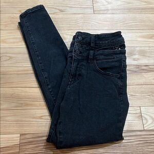 Guess Women's High Rise Black Jeans